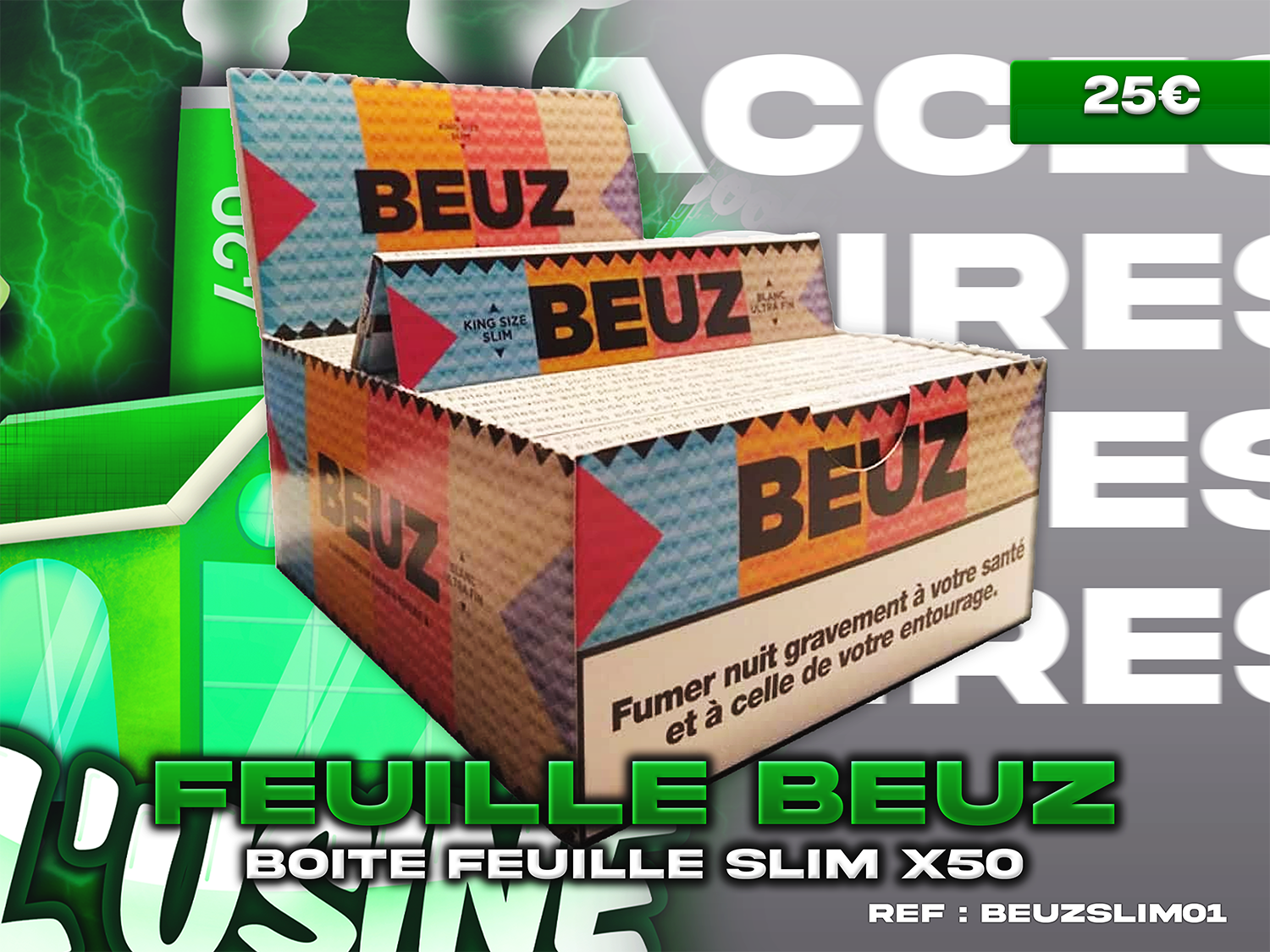 Boite feuille slim Beuz x50 – L'usine 420