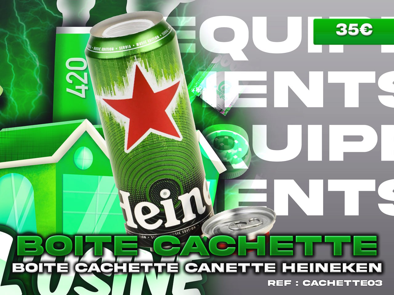 CANETTES HEINEKEN