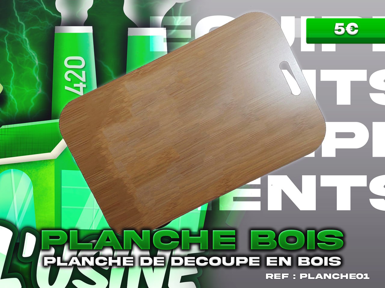 PLANCHE DECOUPE BOIS