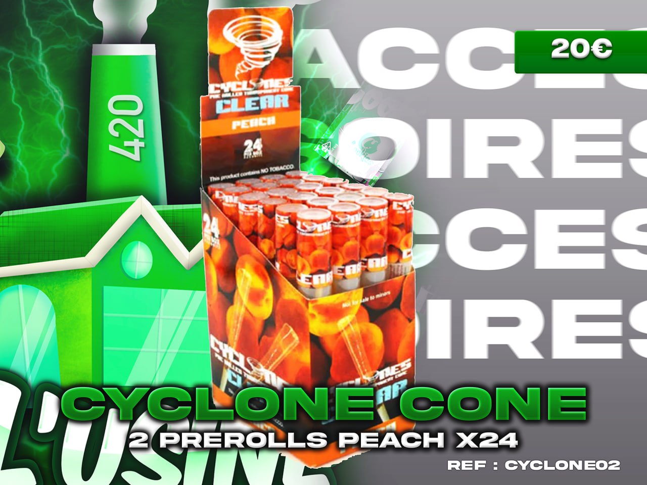 Cyclone Cones Peach