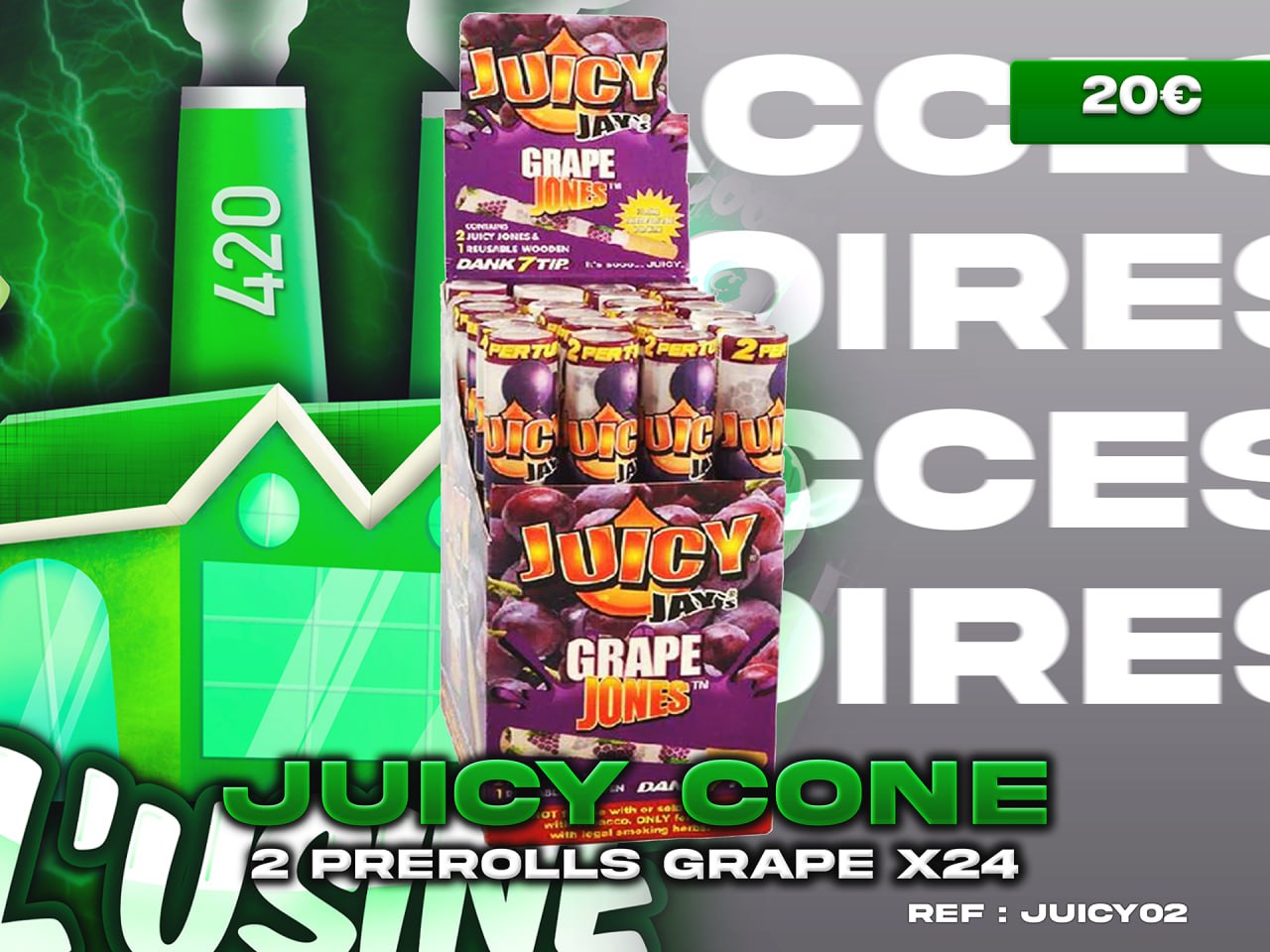 JUICY JAY'S CONE GRAPE