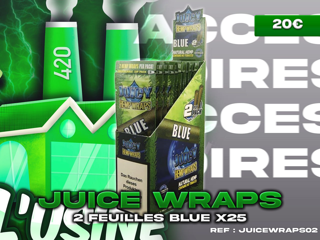 JUICY JAY'S WRAPS BLUE