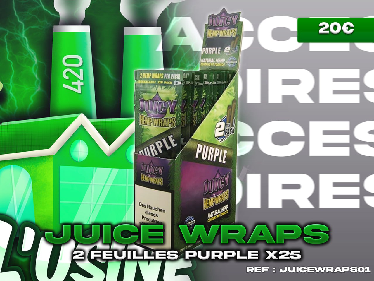 JUICY JAY'S WRAPS PURPLE