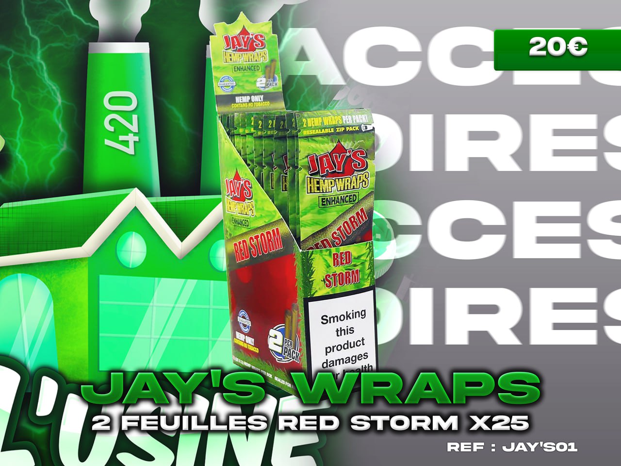 JUICY JAY'S WRAPS RED STORM