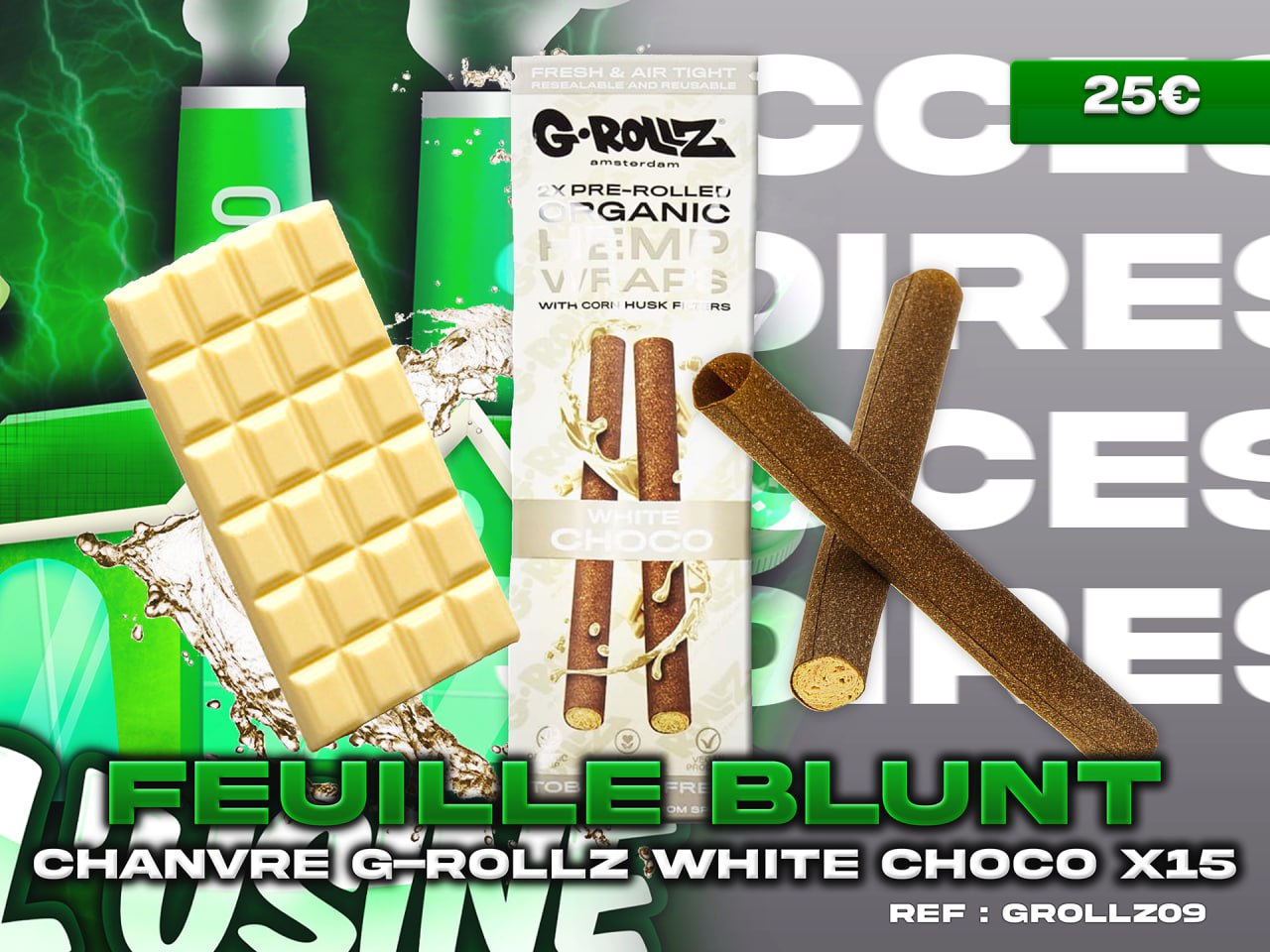 G ROLLZ BLUNT WHITE CHOCO