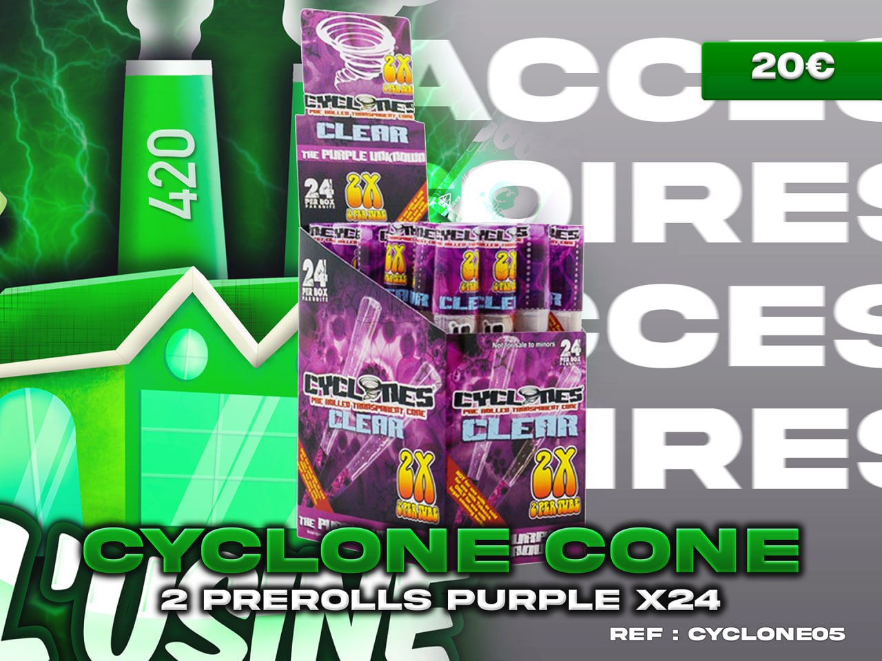 CYCLONE CONE PURPLE