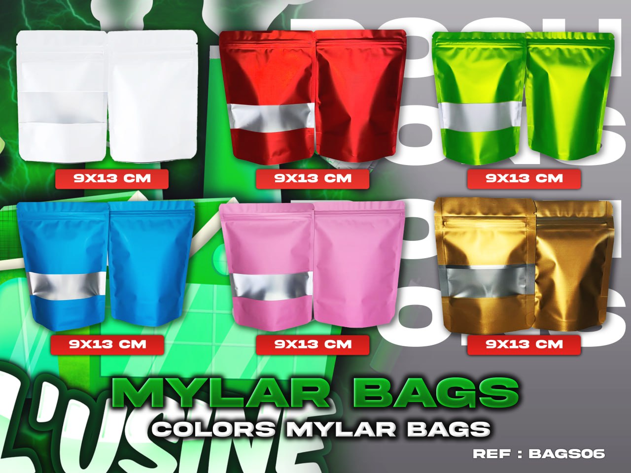 Mylars Bags Colors